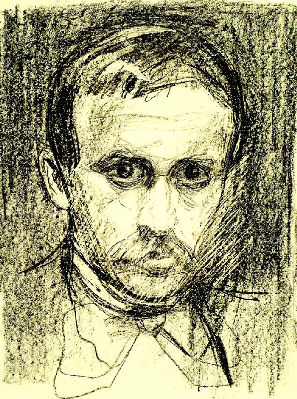 Edvard Munch sigbjorn obstfelder oil painting image